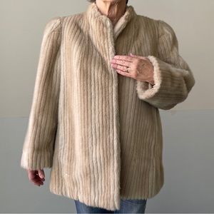 Vintage Intrigue Faux Fur car coat